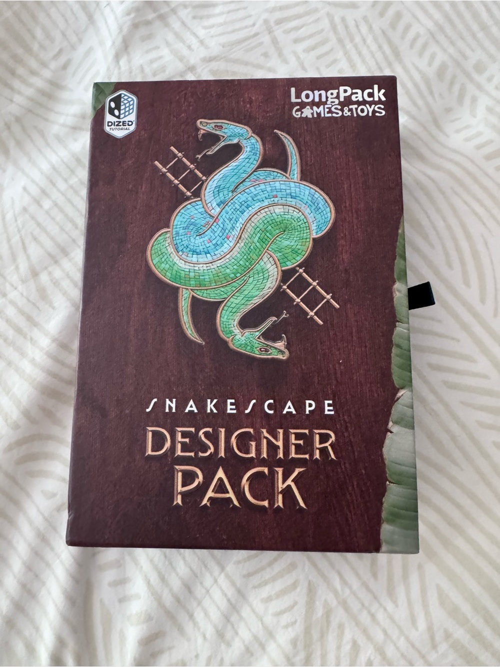LongPack Snakescape Designer Pack - Green & Blue Snake Artwork Board game
